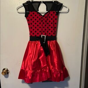 Weissman Red Polka Dot Kids Dance Costume
